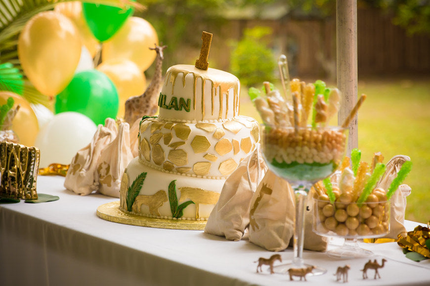 Safari-Themed-1st-Birthday-Party-Cake