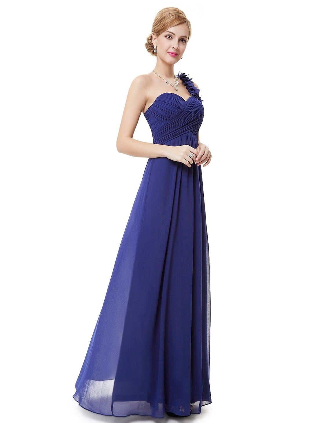 one shoulder bridesmaid dress