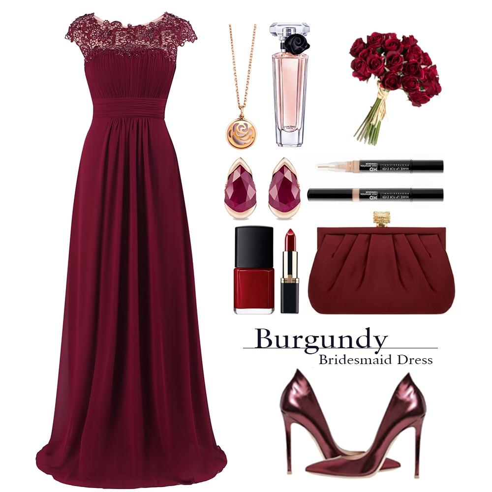 burgundy bridesmaid dresses