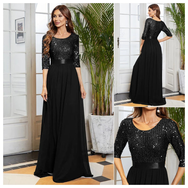 Glamorous Sequin Black Concert Dress