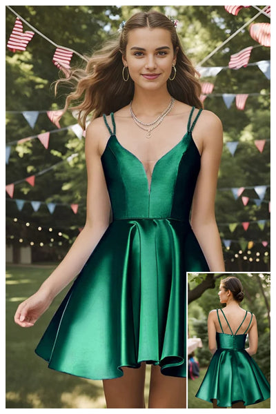 green Graduation dresses