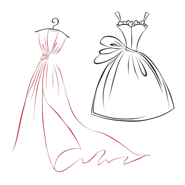 Comparison of formal and semi-formal dresses