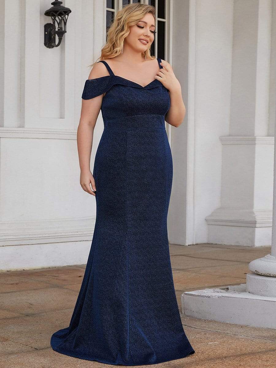 Plus Size High Stretch Long Mother of The Bride Dresses