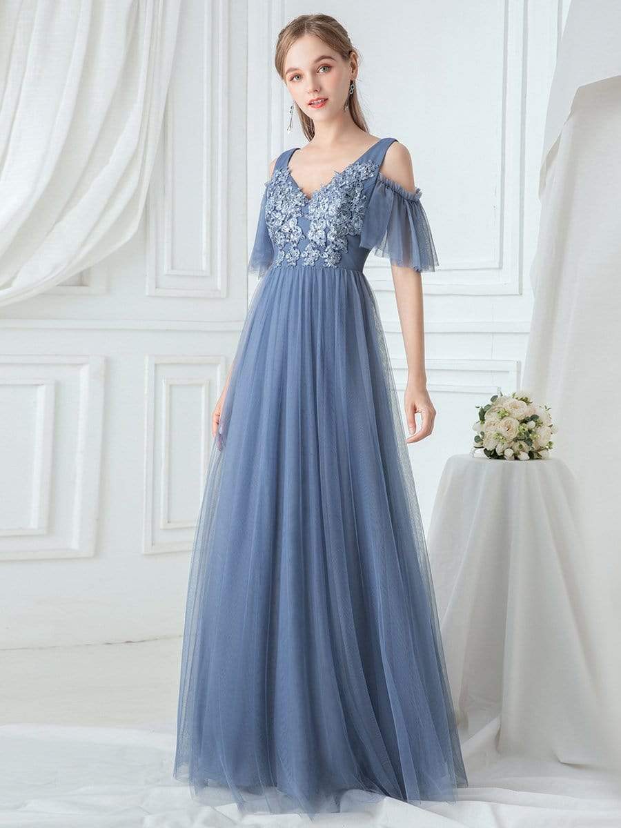 maxi long sleeve bridesmaid dresses