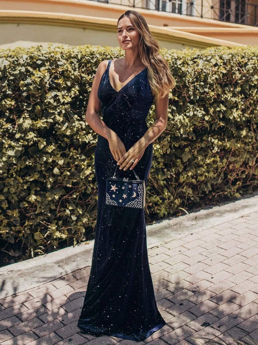 sparkly velvet dress