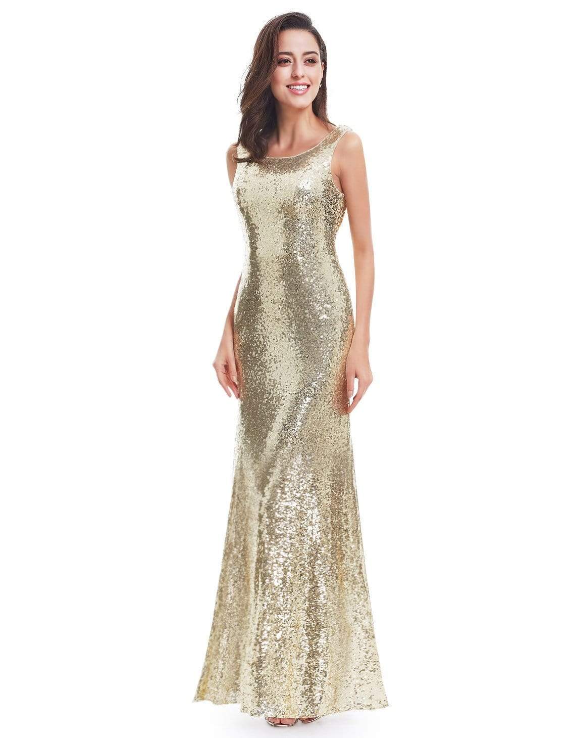 Sequins Evening Gowns for Women Sparkly 