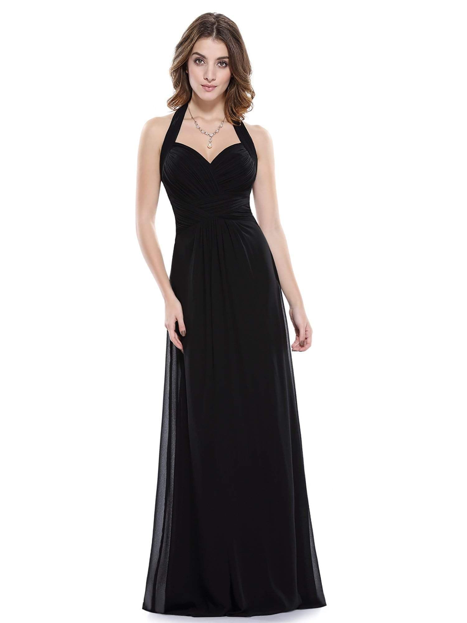 Halter Neck Evening Dress With Sweetheart Neckline Ever Pretty Us 8041