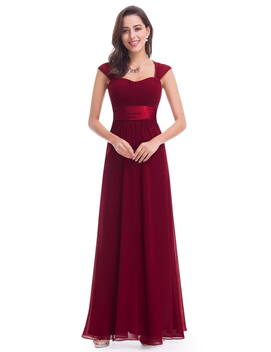 empire waist red dress