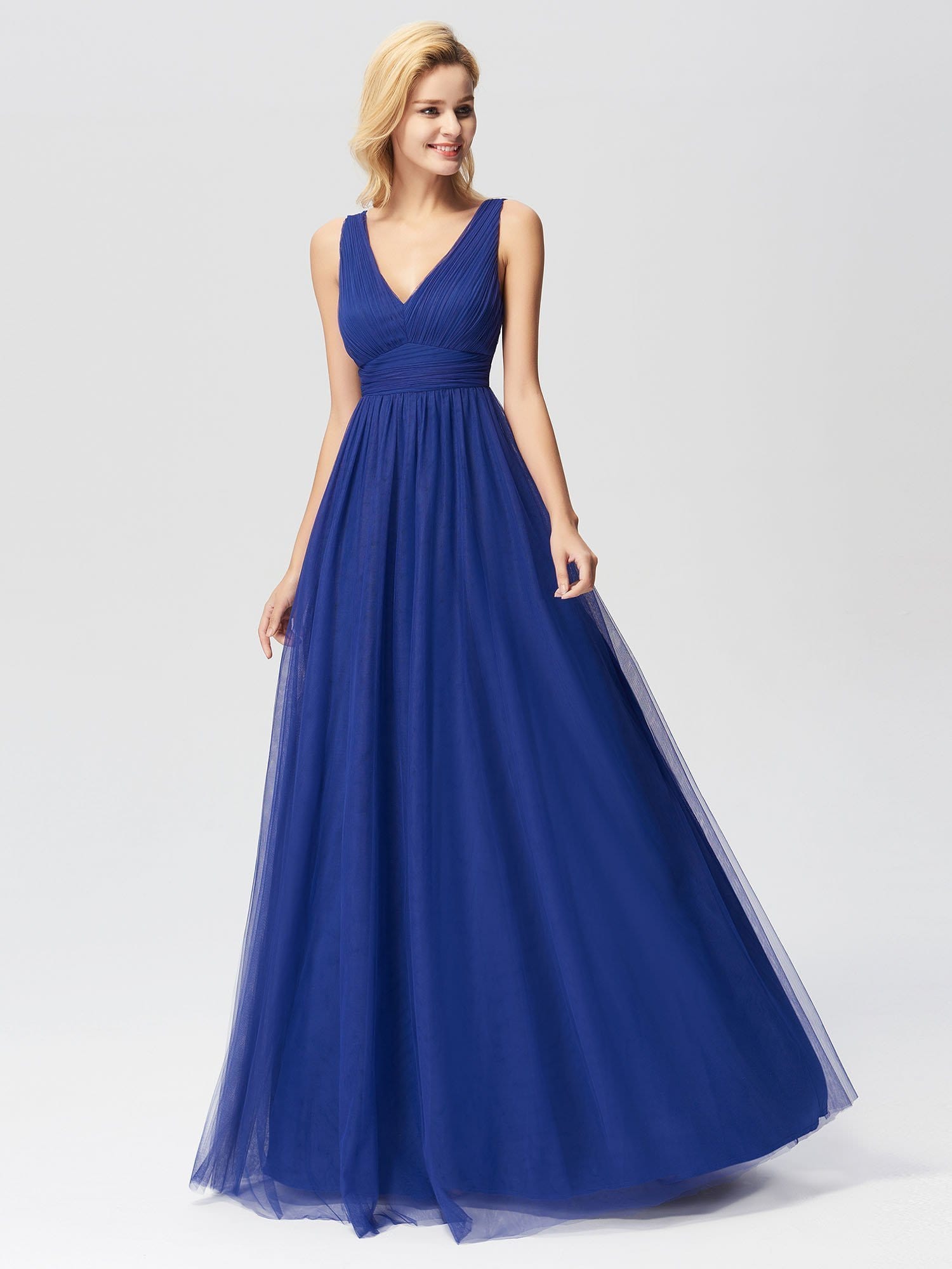 sapphire blue bridesmaid dresses