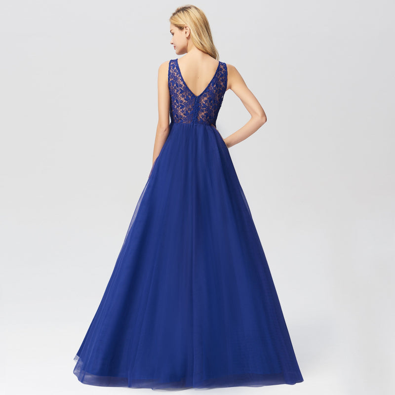 sapphire blue bridesmaid dresses