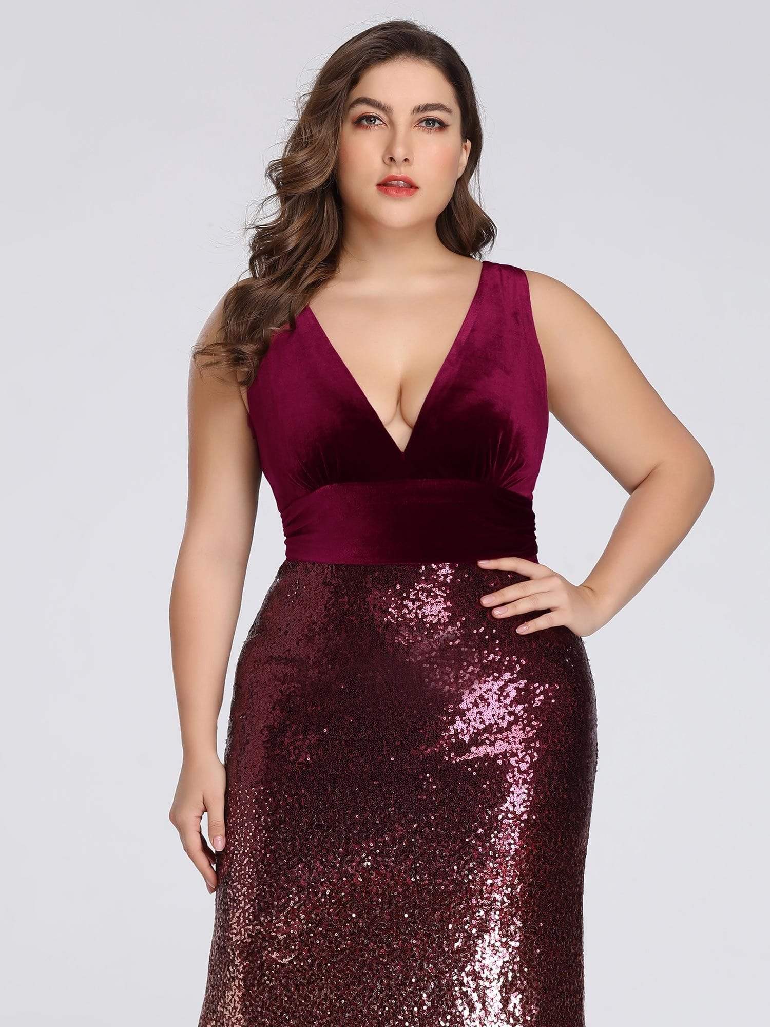 plus size rainbow sequin dress