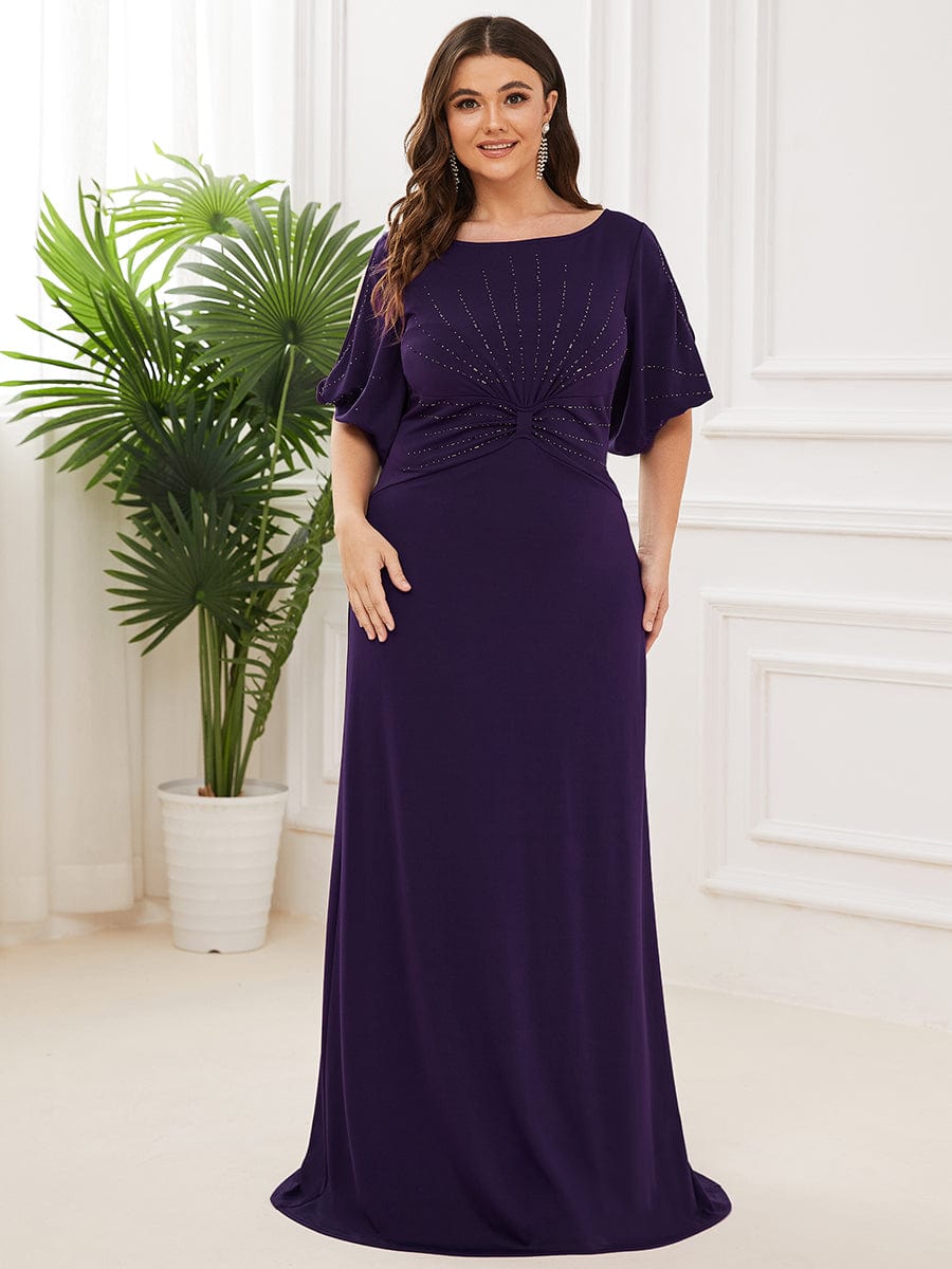 Simple Plus Size Bodycon Maxi Mermaid Formal Evening Dress