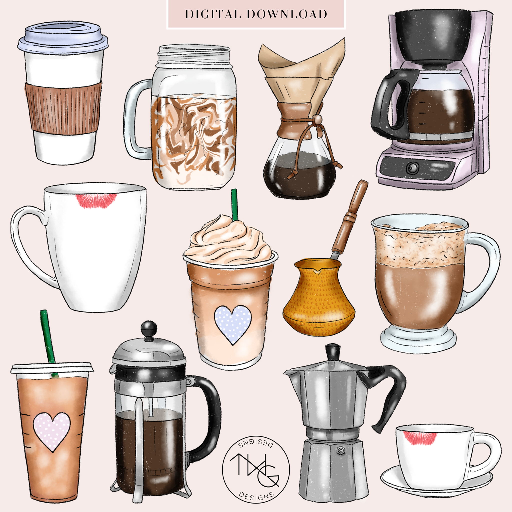 coffee love clipart