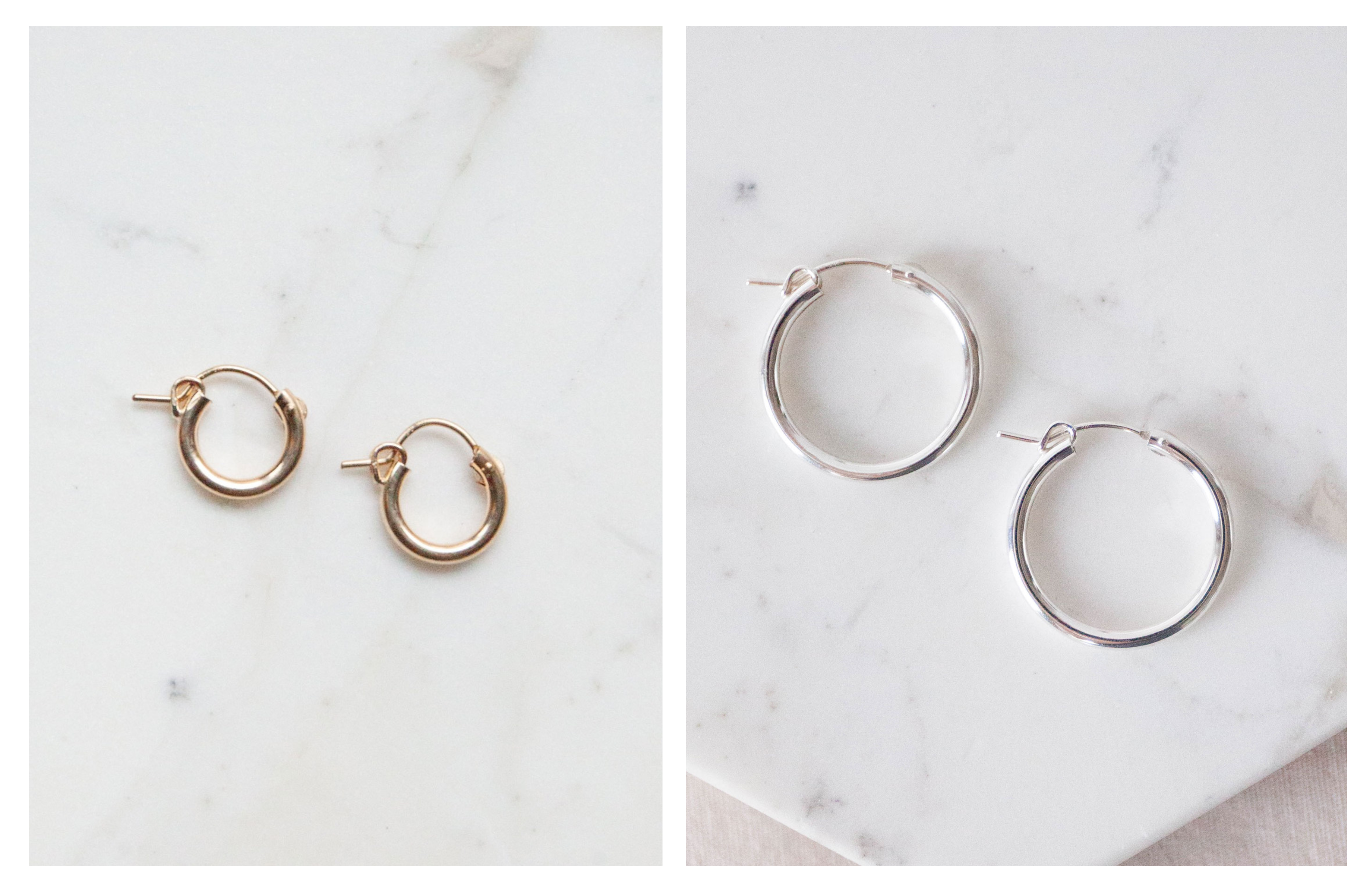 Minimalist hoop earrings