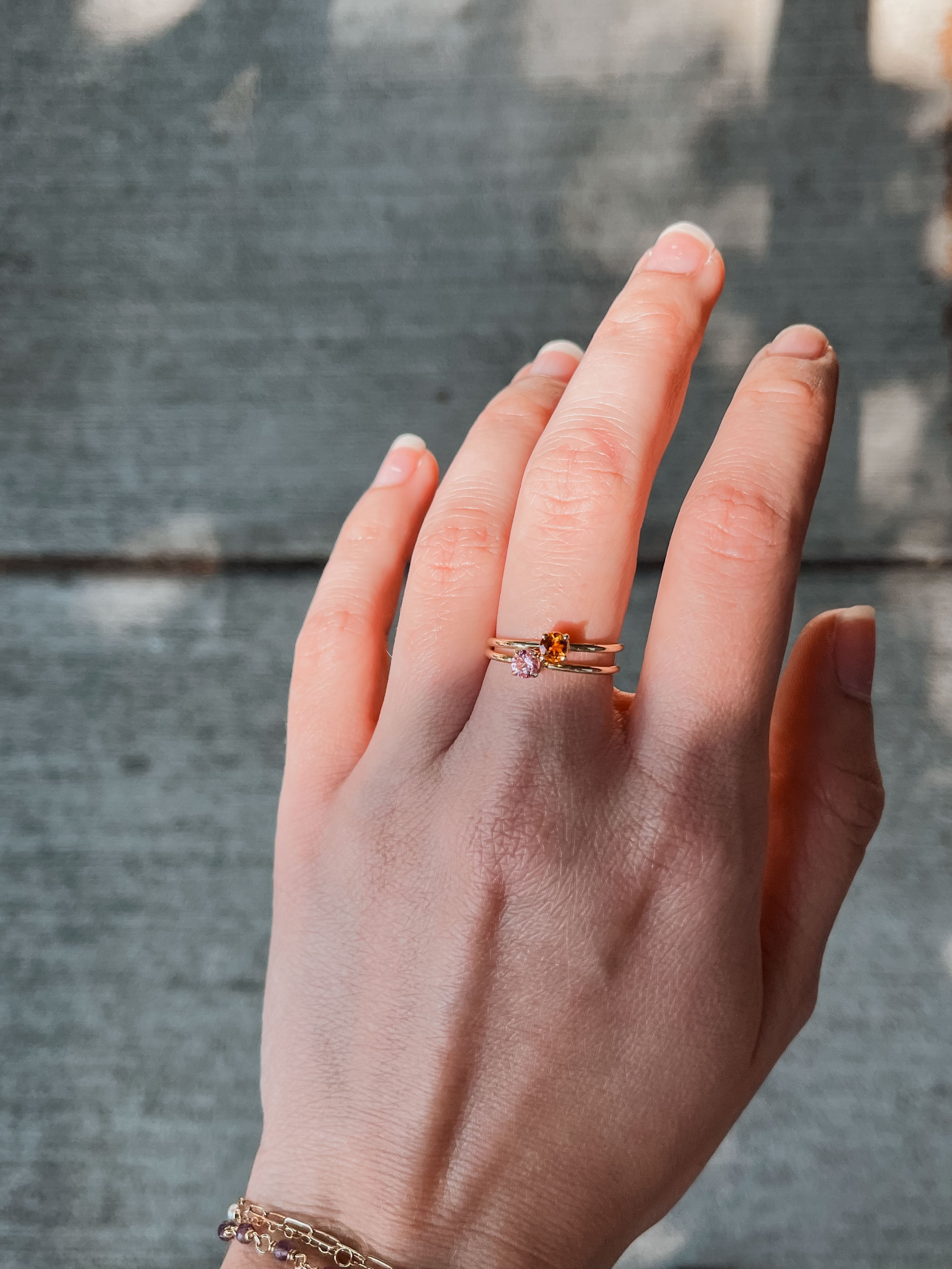 Birthstone rings