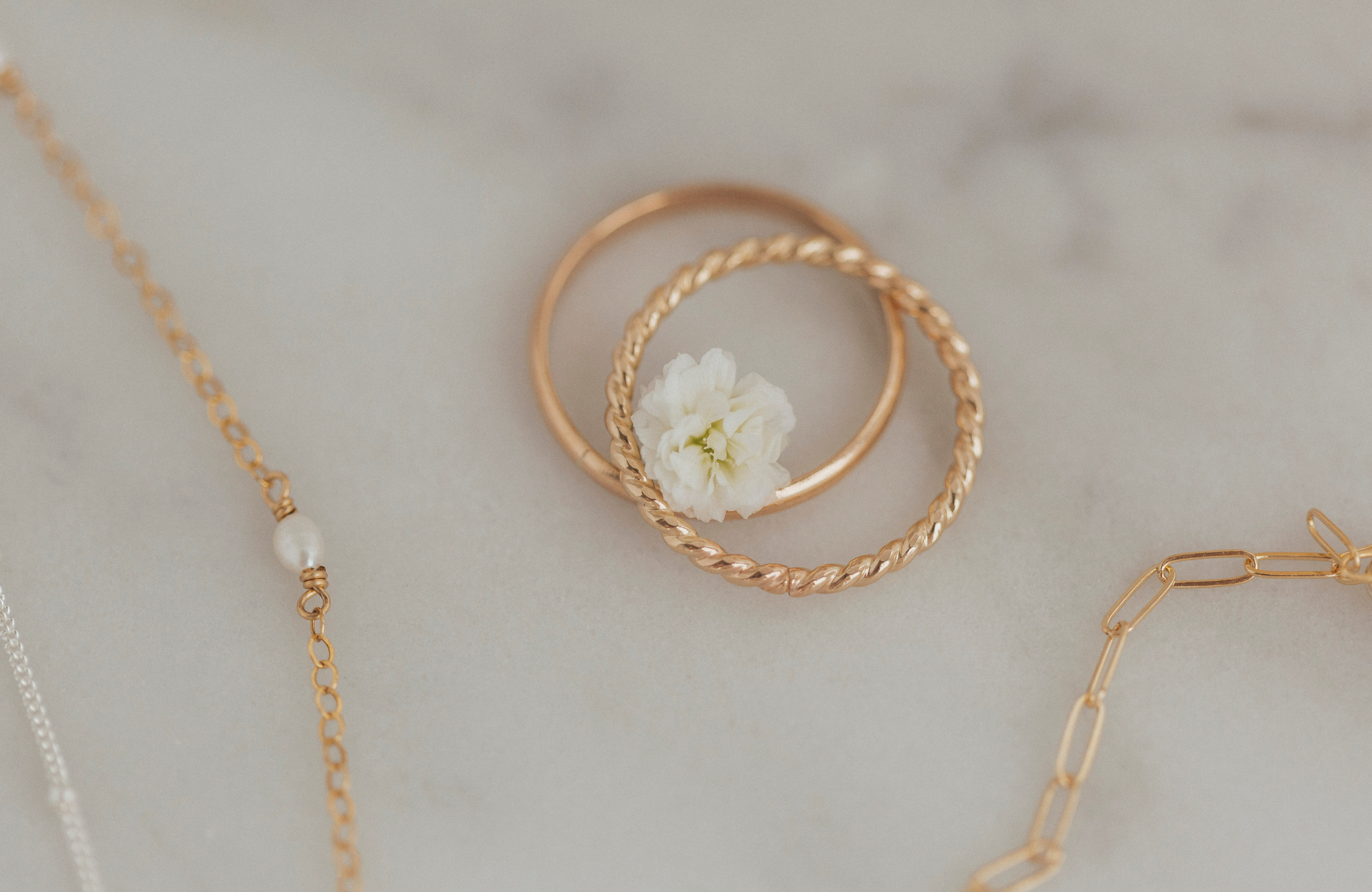 Simple bridal jewelry