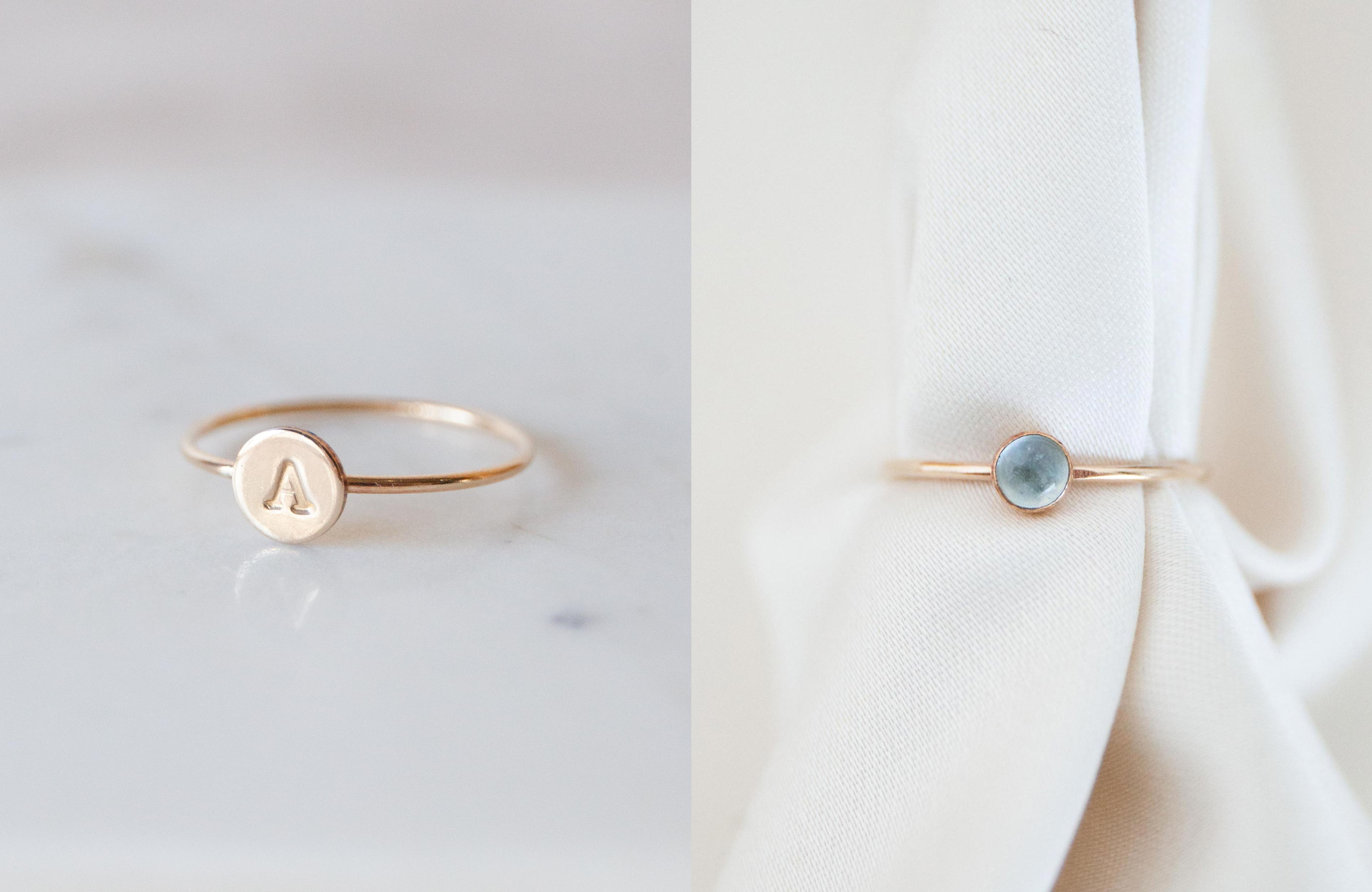 Minimalist gold jewelry