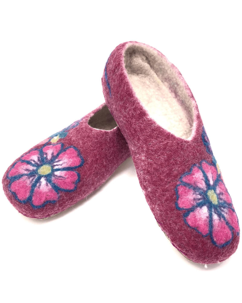 felted wool slippers