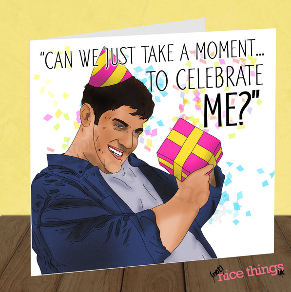 'Fat Schmidt' New Girl Birthday Card | Funny Birthday Card