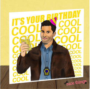 Cool Cool Peralta Brooklyn 99 Birthday Card Funny Birthday Card