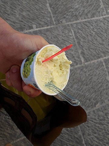 traditional Italian vanilla gelato