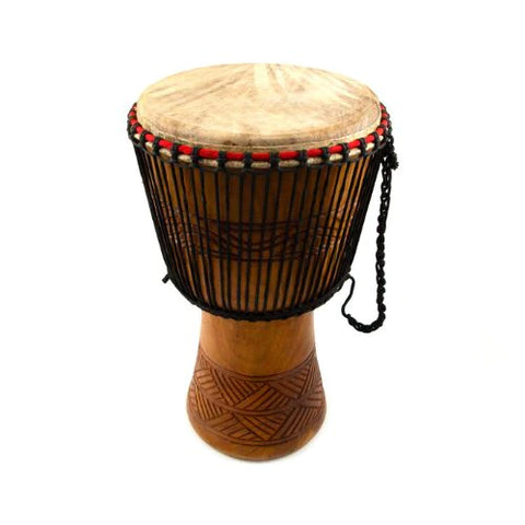 Traditional authentic african djembe drum