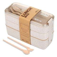 Wheat lunch box containers (3in1)
