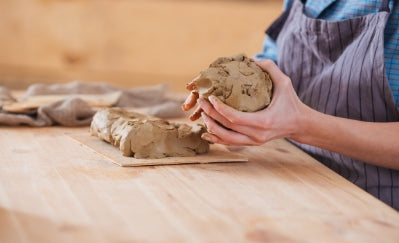 using natural clay to create