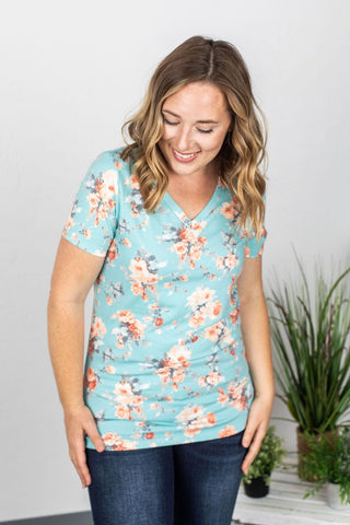 IN STOCK Olivia Tee - Blue Floral