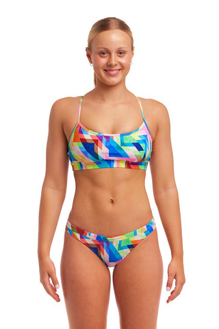 Funkita Women's Posh Spice Tri Top Bikini Two Piece Swimwear 