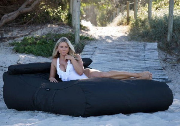 bean bag with headrest