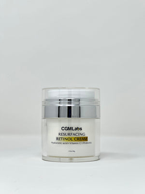 Resurfacing Retinol Cream - Hyaluronic acid + Vitamin C + Probiotic - CGM Labs