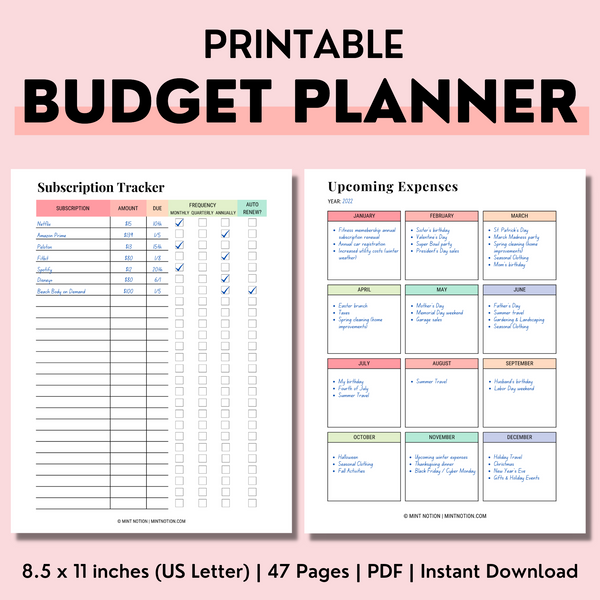 beginner budget planner