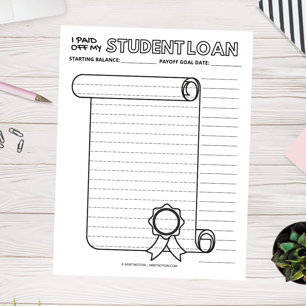 student-loan-payoff-visual-chart-printable-mint-notion-shop