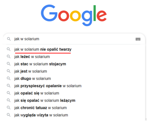 jak nie opalić twarzy w solarium