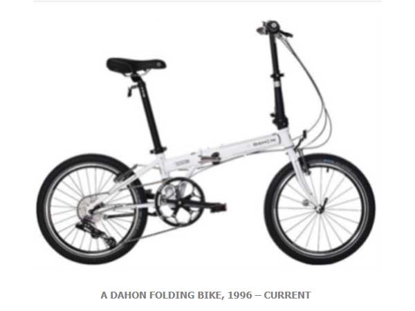 DAHON folding bike, 1996-current