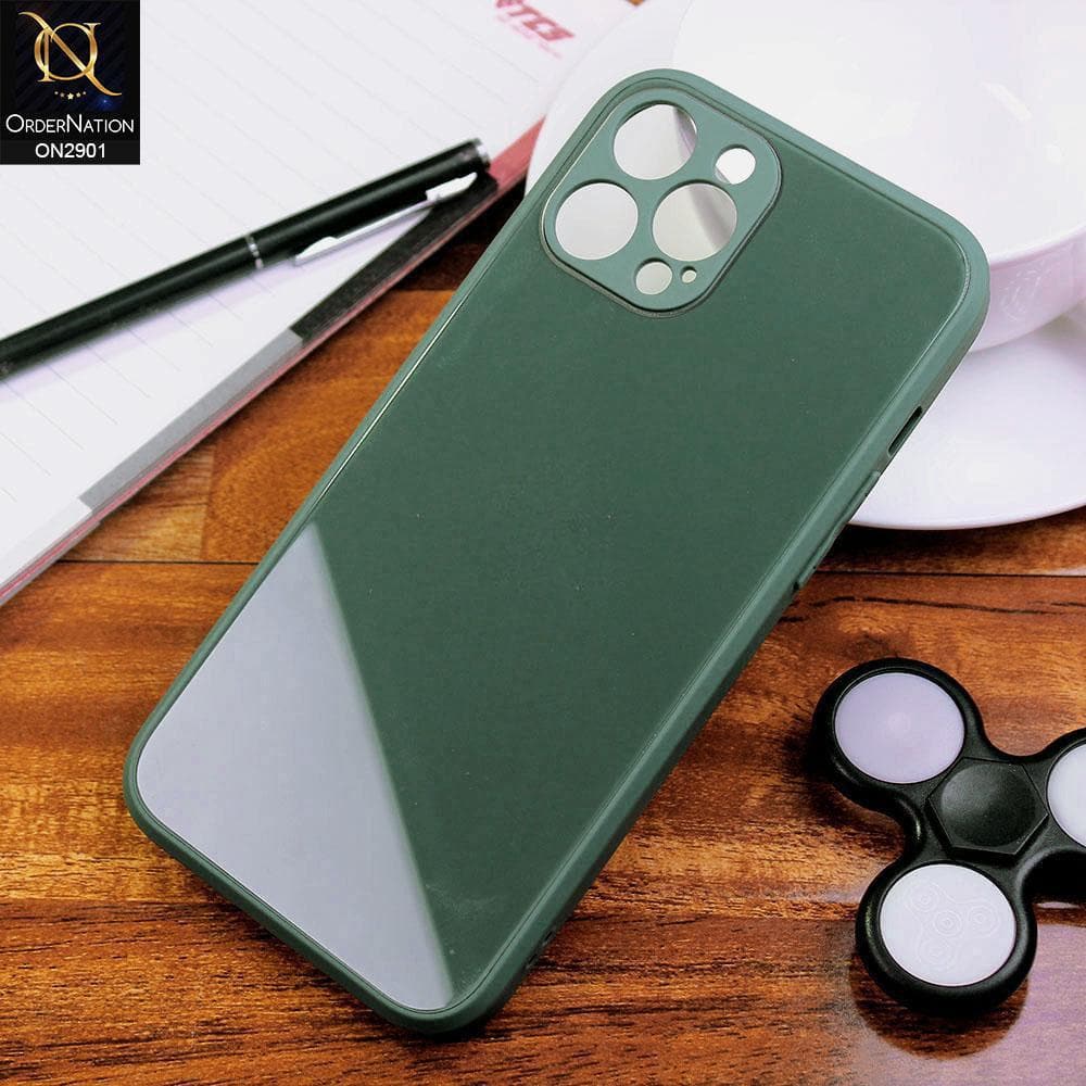 Iphone 12 Pro Max Cover Dark Green New Glossy Shine Soft Borders C Ordernation