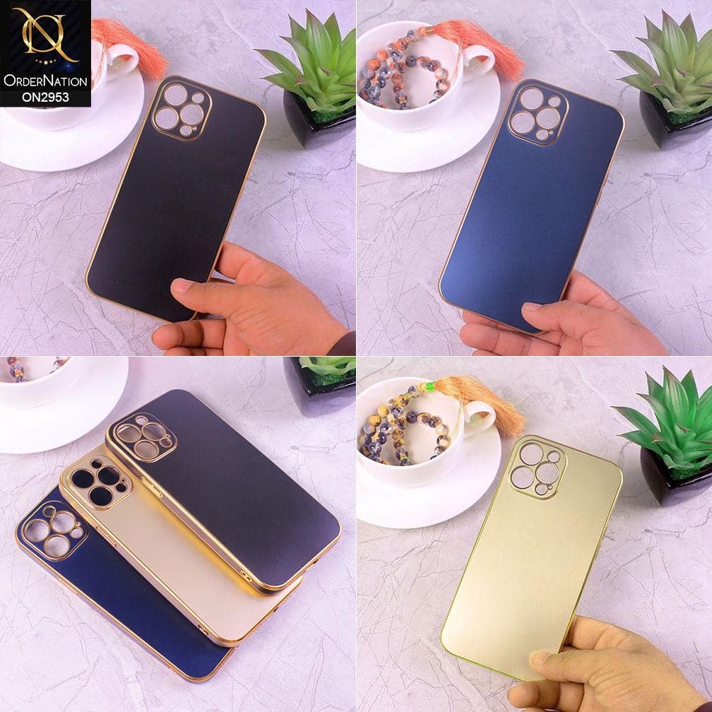 Iphone 12 Pro Max Cover Golden Soft Gold Plated Color Borders Came Ordernation