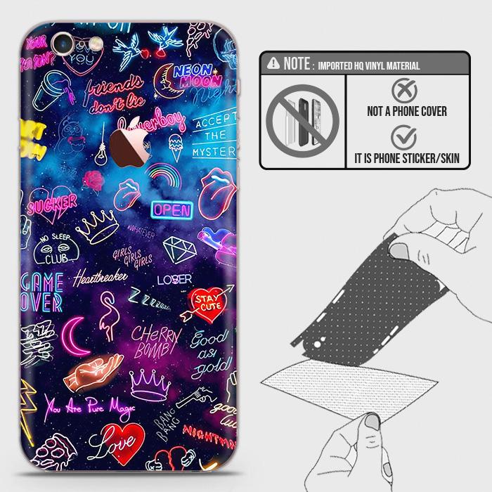 bladerdeeg Regan verloving iPhone 6s Plus / 6 Plus Back Skin - Design 1 - Neon Galaxy Skin Wrap Back  Sticker | OrderNation | Reviews on Judge.me