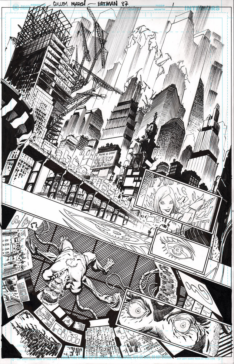 Guillem March Original Art Batman #87 Page 1 – Kirby's Comic Art