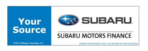 subaru motors finance chase payment