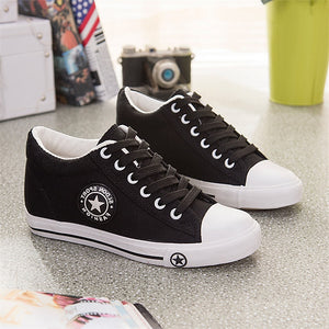 goskater wedges canvas trainers
