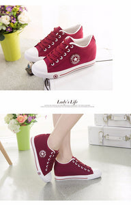 goskater wedges canvas trainers