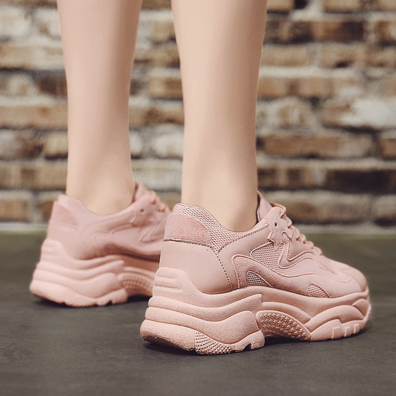 2020 Pink Vulcanize Chunky Sneakers for 