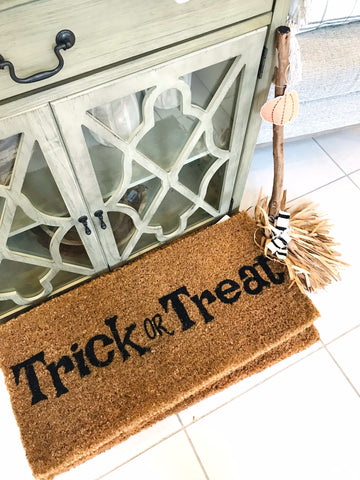 Trick or Treat Doormat