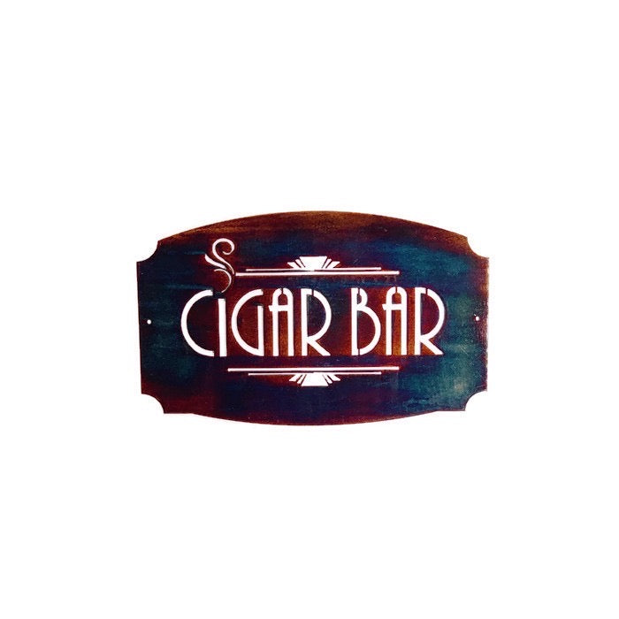 Cigar Bar Metal Wall Art Stunning Metal Decor