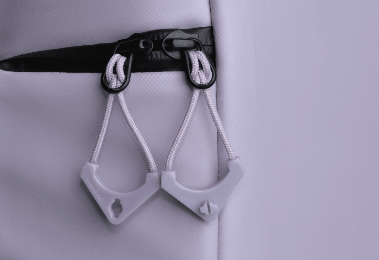 Purple Locking Zipper Pullers