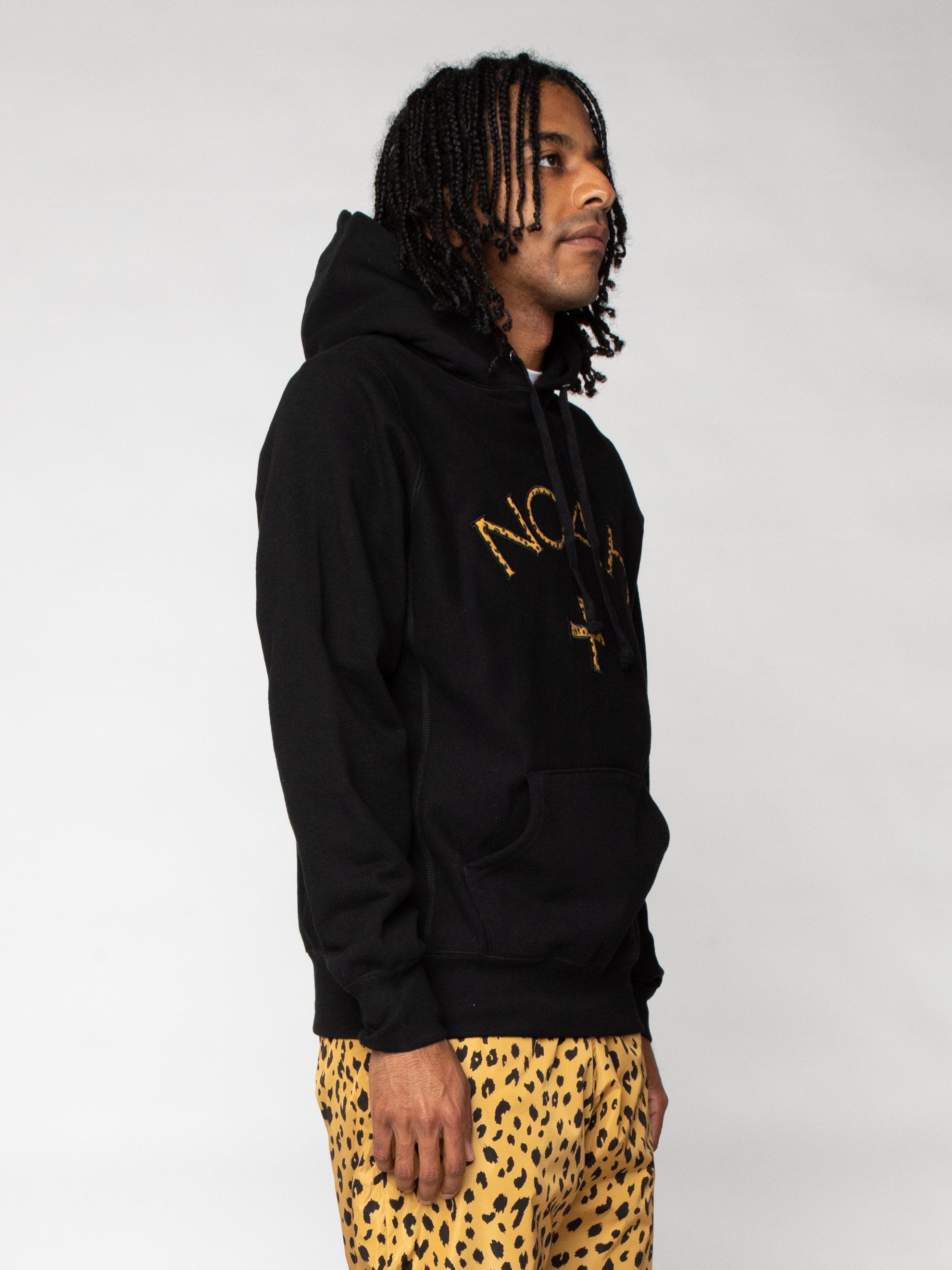 NOAH CORE LOGO HOODIE BLACK M ヒョウ柄 | jolsagor.co.uk