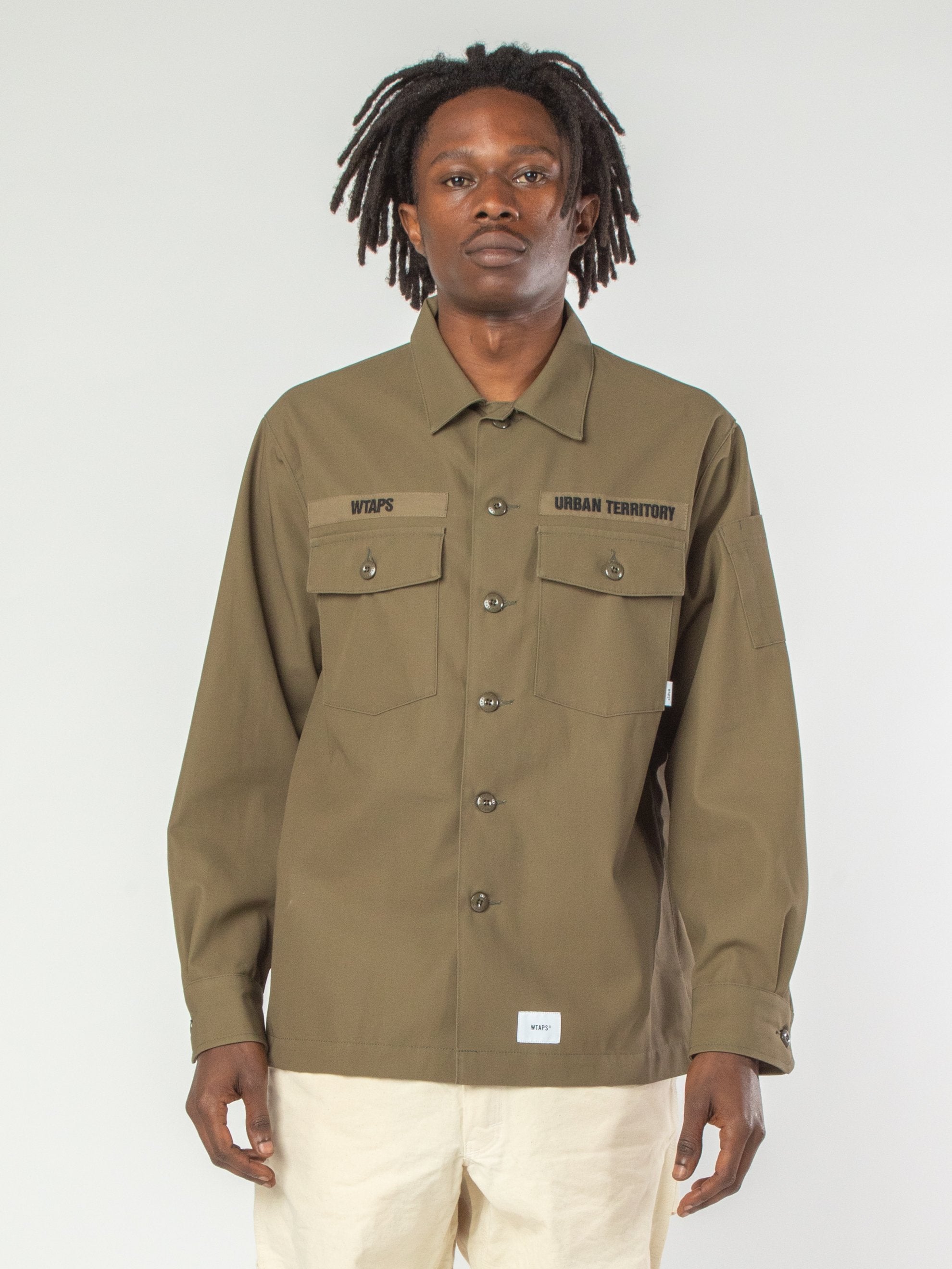 WTAPS 20AW BUDS ワークシャツ ジャケット ネイビーS-