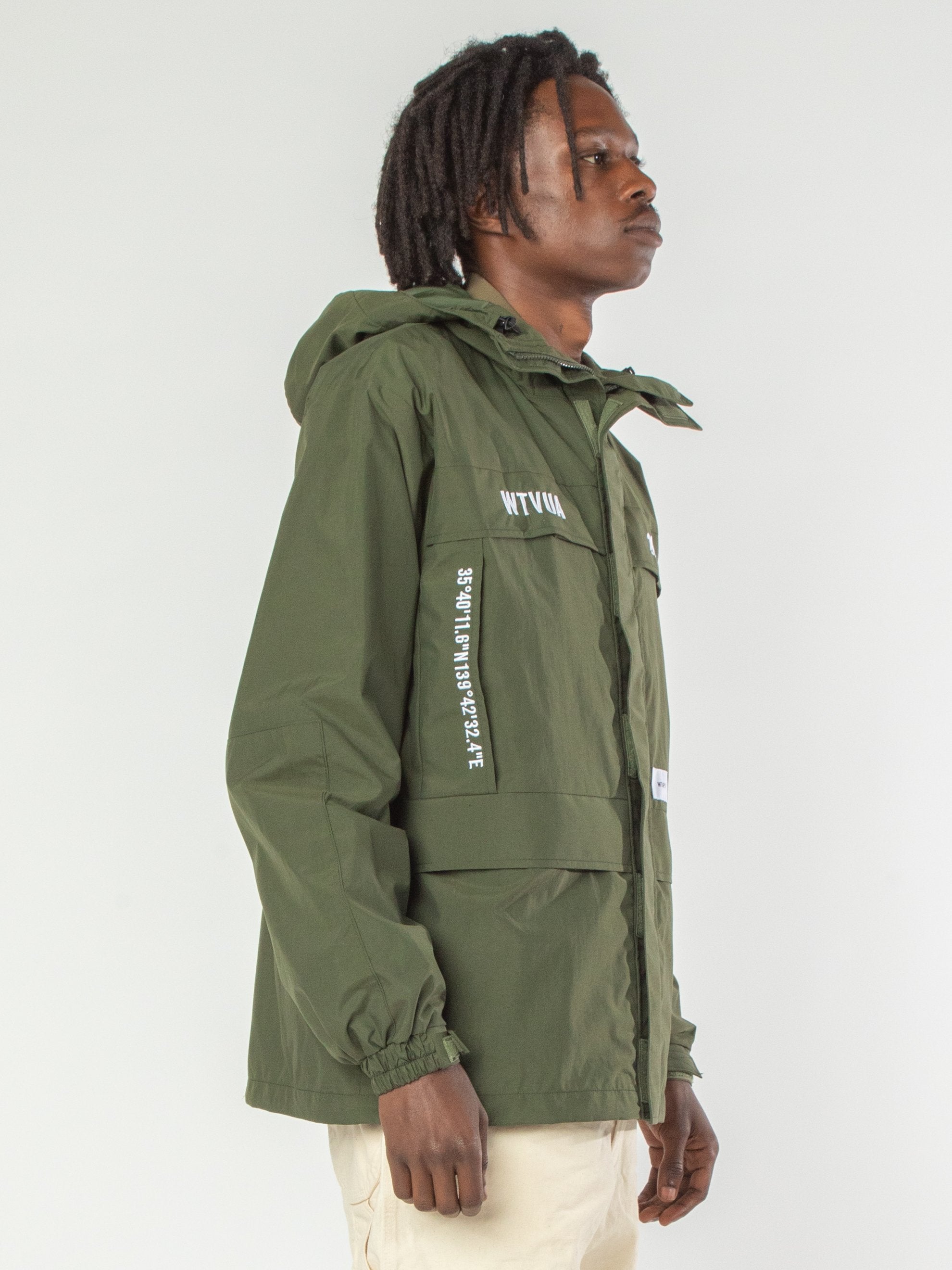 WTAPS SHERPA JACKET NYLON TAFFETA OD M-